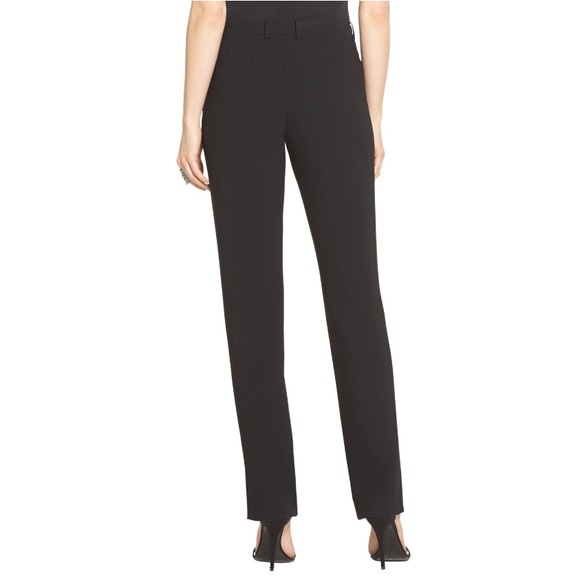 St. John Jennifer Navy Blue Slit Ankle Dress Pants - Picture 2 of 13